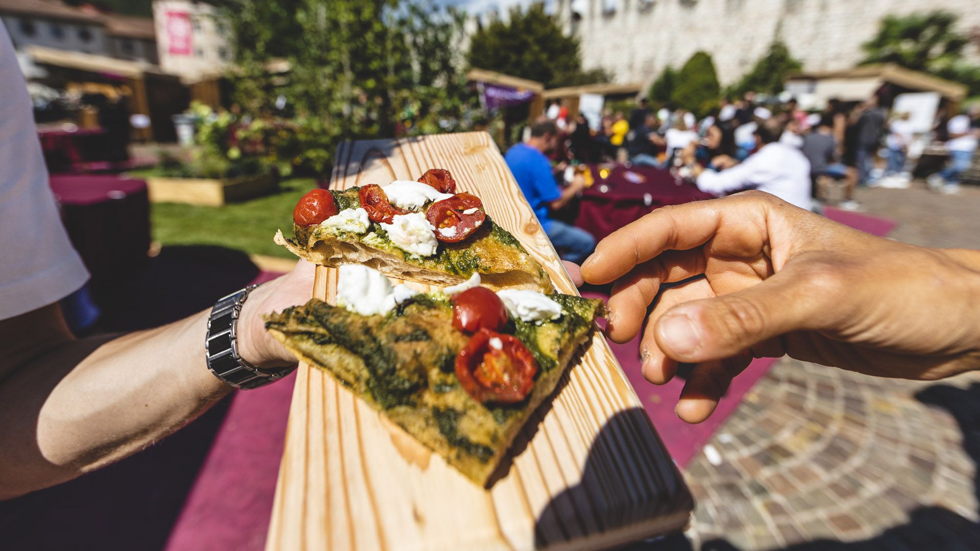 tagliere degustazione piazza fiera trento